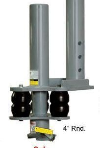 4" RND  Extended Cushion Coupler (9" Extended)