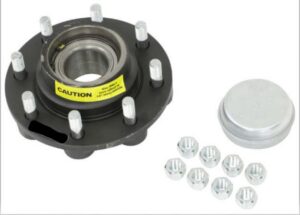 Dexter Trailer Hub - Nev-R-Lube - 8 on 6-1/2 - E-Coat - 9/16" Bolts - 8,000 lbs