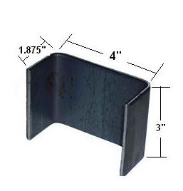 STK-7GA (.1443") - Weld-On stake trailer pockets, 4" wide, 3" tall, 1.875" deep