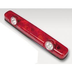 11-306   LIGHT BAR W/SPOT LAMPS  /RED BLACK