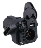 Adaptor Plug 7-Way (RV-Blade) to 6 & 4-Way (flat)