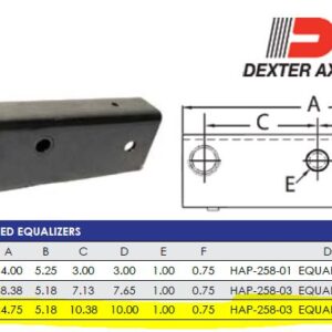 EQUALIZER - 48.50” AXLE SPACING