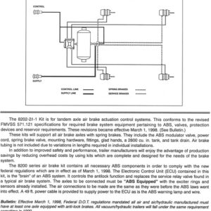 Air Trailer Kit,  Air Trailer Kit 10K-25K Tandem Axles - Spring Brakes