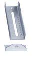 MARINE BUNK BRACKET 2 1/2" X 10" W/END, ZINC