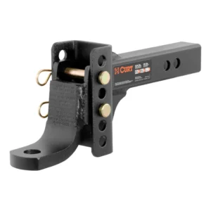 ADJUSTABLE CHANNEL MOUNT WITH 1" BALL HOLE (2" SHANK, 6,000 LBS., 6-3/4" DROP)