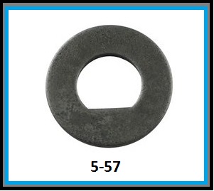 SPNDL WSHR, 1"ID D-TYPE HARDENED (8-BOLT HUBS)