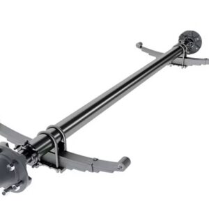 Dexter Axle, 5,200 LB Capacity, 6 on 5.5" Bolt Pattern, Idler, Straight Spindle, E-Z Lube Lubrication, 95'' Hub Face, 80'' Spring Center, Double Eye Springs Pre-Mounted