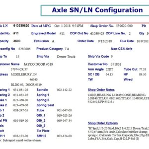 11TF 3.5K 545 FSA ELEC W/EZ;LUBE HF=89.50 OB=64.13 SA=22DT Low Pro Standard