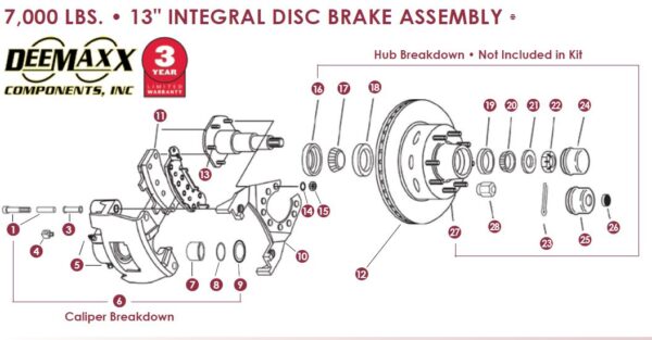 INTEGRAL DISC BRAKE KIT MAXX