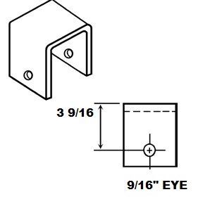 FRT HANGER FOR 2" SLPR SPG 3 9/16"TALL (3"WIDE)
