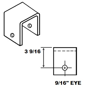 FRT HANGER FOR 2" SLPR SPG 3 9/16"TALL (3"WIDE)