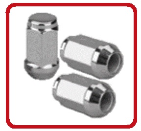 NUT CONE 60° 1/2 CHROME CAPPED