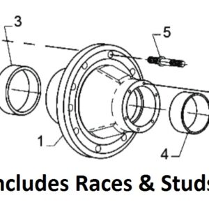 HUB DX HEAVY 10-8.75BC IB LH