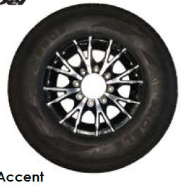 ST235/80R 16E 10-PLY RADIAL ASSEMBLIES Black Accent T07