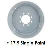 Hub Piloted Wheel Diameter: 17.5" Width: 6.75" Finish: Silver Style: Single Pattern: 865