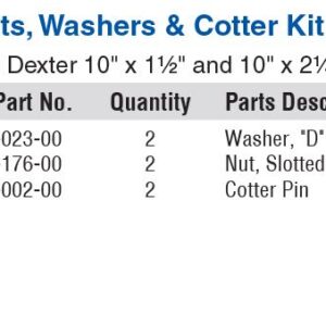 SPINDLE NUT PKG 2EA 1" D-WSHR