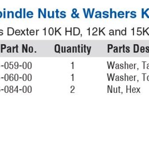 SPINDLE NUT PKG 10HD-15K