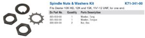 SPINDLE NUT PKG 10HD-15K