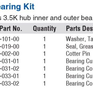 BEARING KIT #84 SPINDLE DEXTER L68149/44649