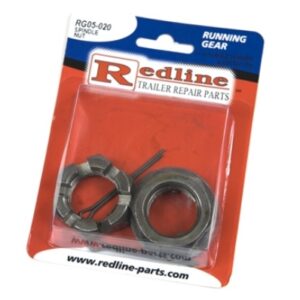 1"-14 SPINDLE NUT, PKG 2EA W/TONGUE WSHR & C-PIN