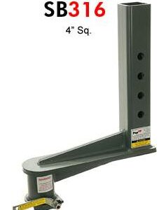 Fits Standard 4" I.D. Square Trailer Coupler Tube    16" EXTENSION