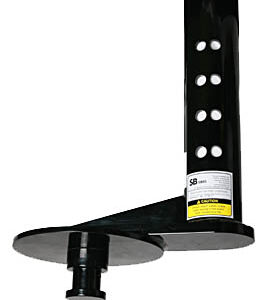 SQUARE TUBE (4 1/2")  EXTENDED KING PIN COUPLER    9" EXTENSION