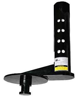 SQUARE TUBE (4 ") EXTENDED KING PIN COUPLER 9" EXTENSION