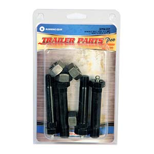 Shackle Bolts w/Nut & Zerk, 9/16" x 3" (Qty 4)