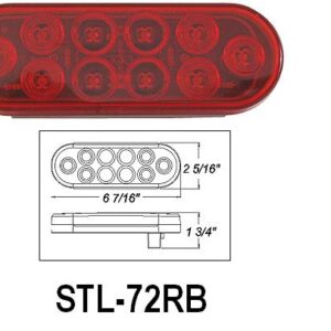 Oblong LED Light STL-72RB