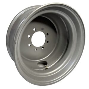 Wheel Only, 17.5"x6.75", 8 on 6.5" Bolt Pattern, Silver Solid Center HD, 4.75" Center Bore, 0.50" Outset, 6005 Lbs Capacity
